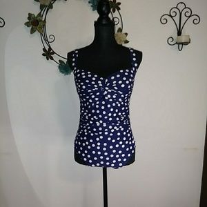Niptuck Polka Dot One Piece Bathing Suit . size10
